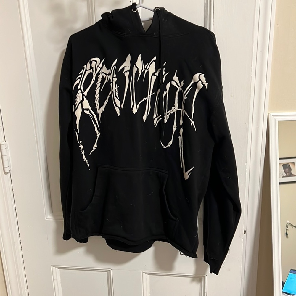 Revenge black hoodie Skull on back